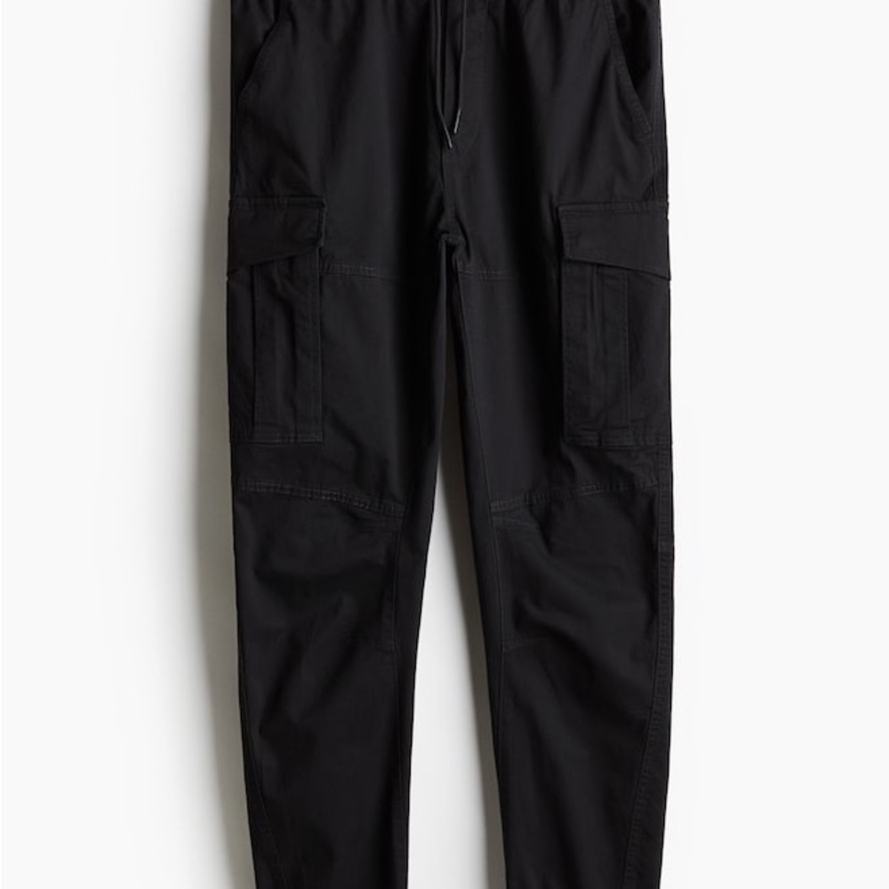 H&M Men's Black Cargo Pants